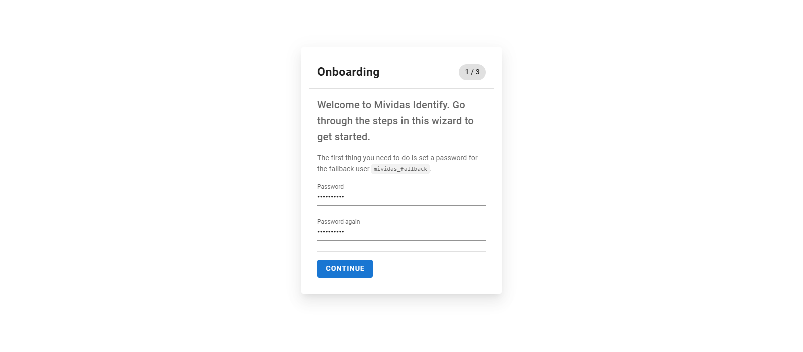 Onboarding - Mividas Documentation